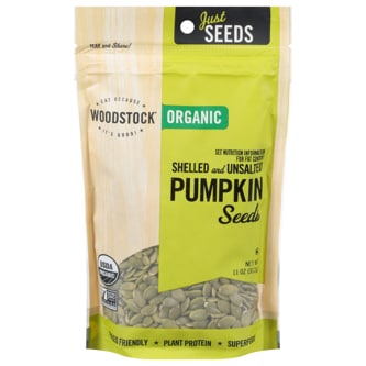 Woodstock Organic Shelled & Unsalted Pumpkin Seeds