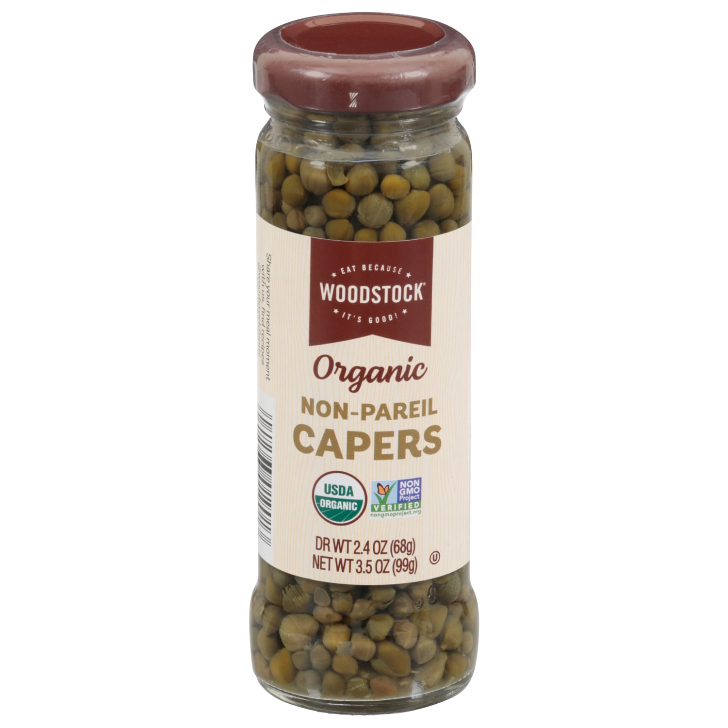 Woodstock Organic Non-Pareil Capers