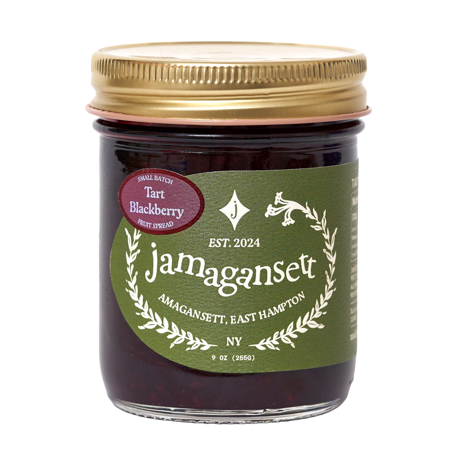 Jamagansett Fruit Spread, Tart Blackberry