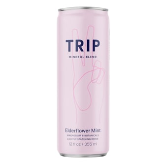 Trip Mindful Blend, Elderflower Mint, Can