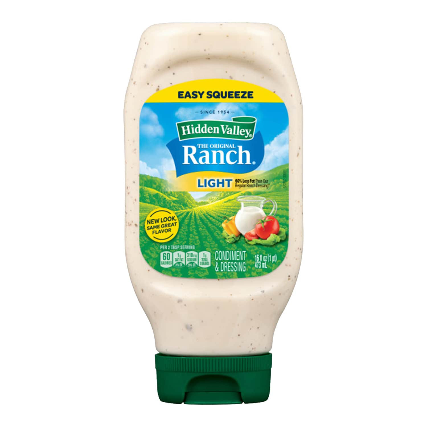 Hidden Valley Original Light Ranch Salad Dressing & Topping Easy Squeeze Bottle