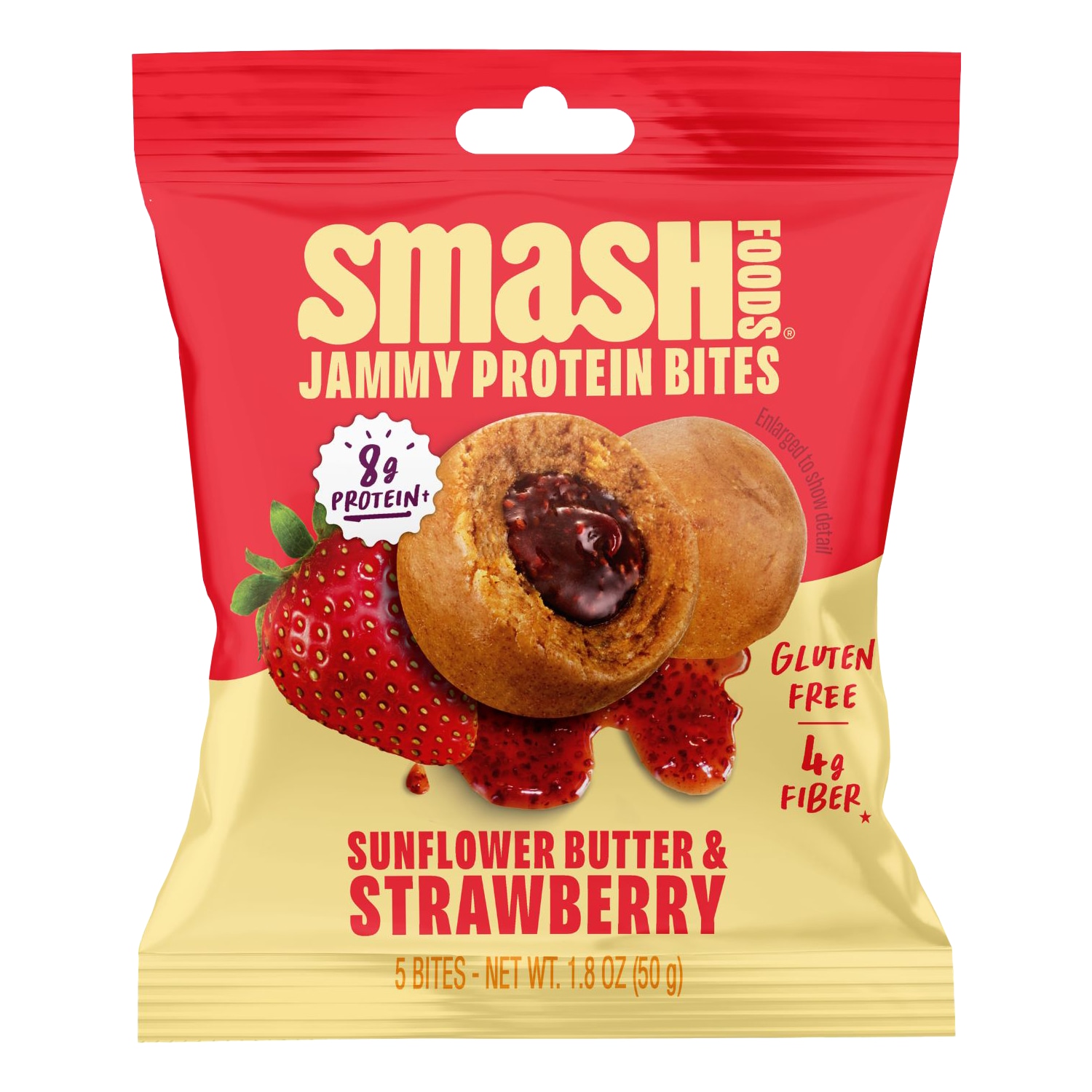 Smash Foods Protein Bites, Sunflower Butter & Strawberry