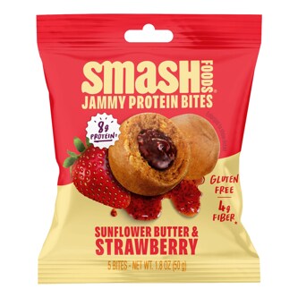 Smash Foods Protein Bites, Sunflower Butter & Strawberry