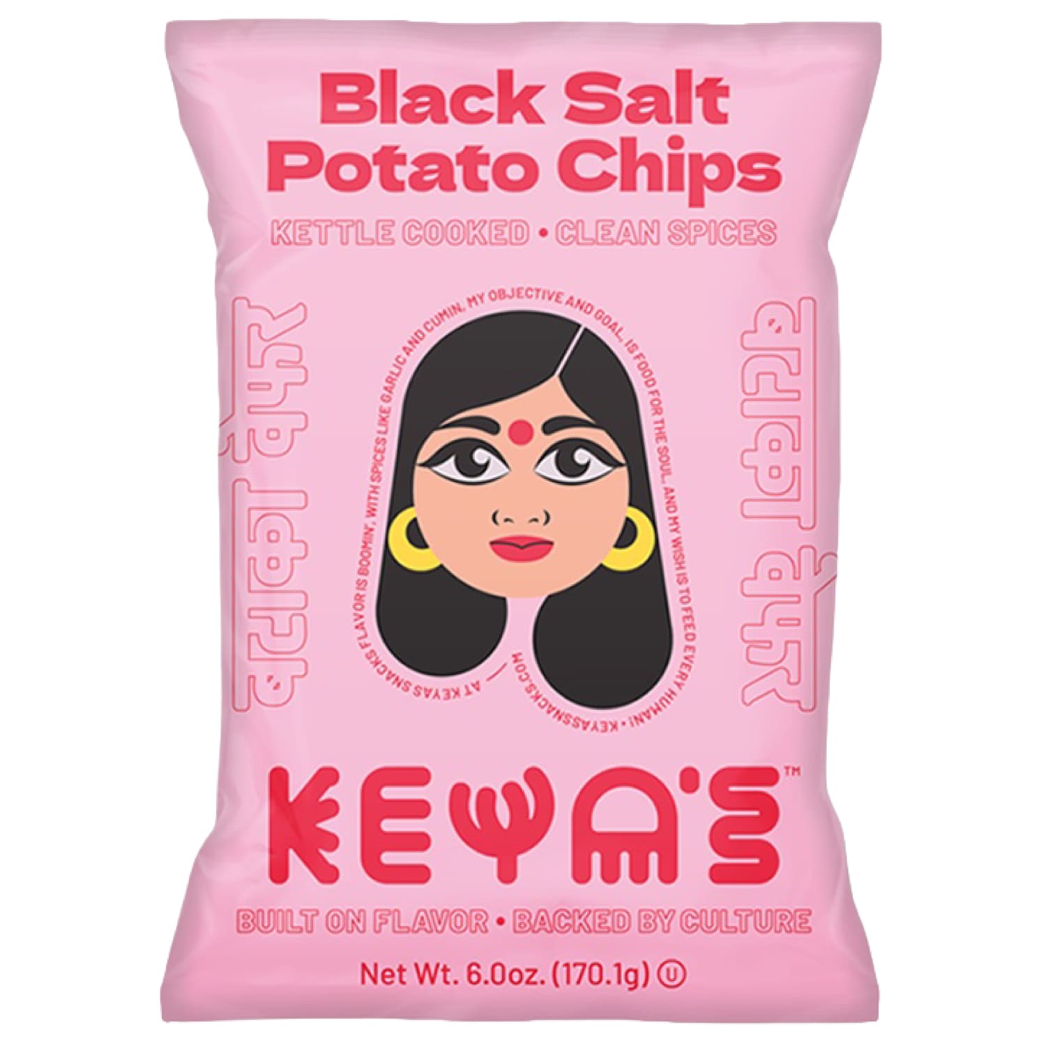 Keya's Black Salt Kettle Cooked Potato Chips