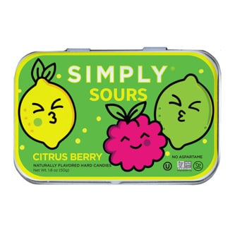 Simply Gum Sours, Citrus Berry