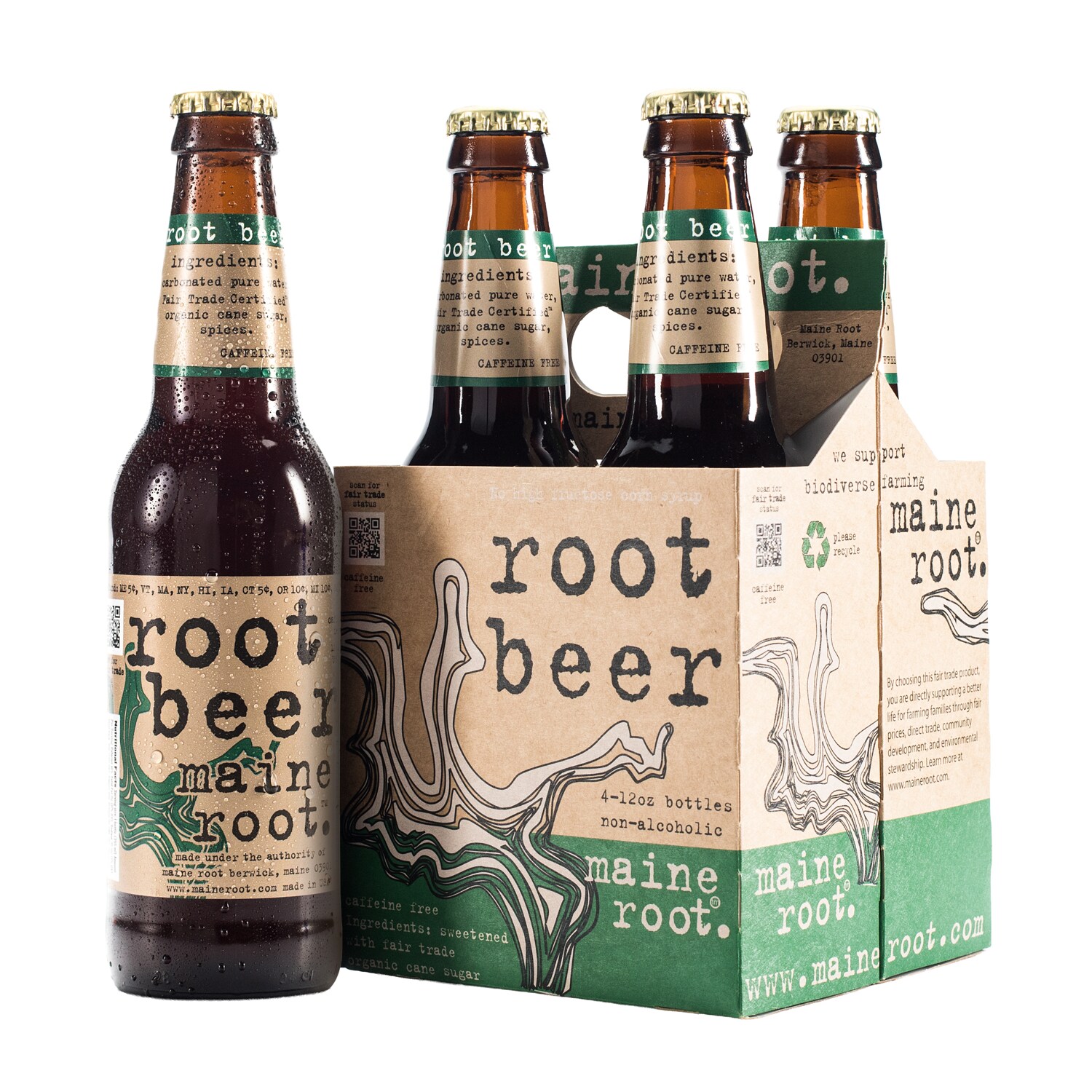 Maine Root Root Beer, Bottles