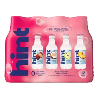 Hint Still Water, Full on Flavor Variety Pack, Plastic Bottles