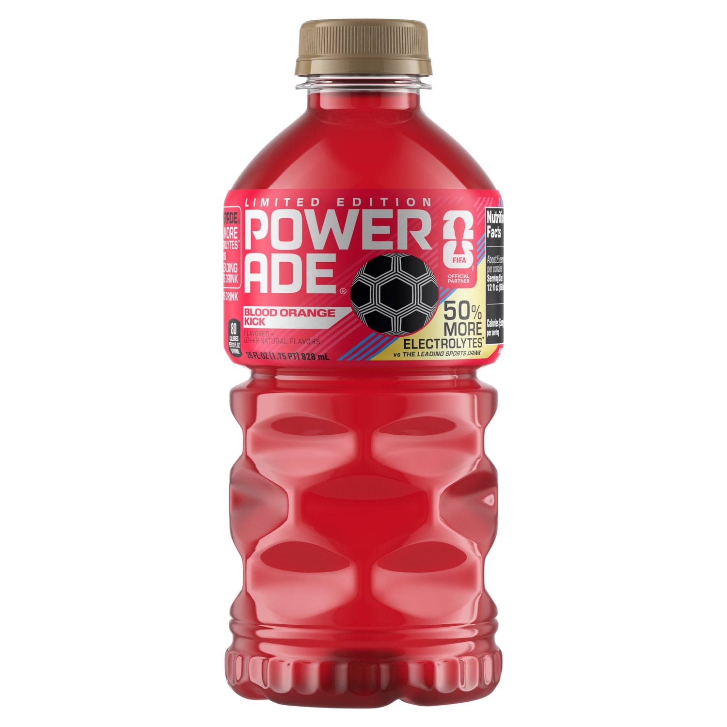 Powerade Sports Drink, Blood Orange Kick, Plastic Bottle