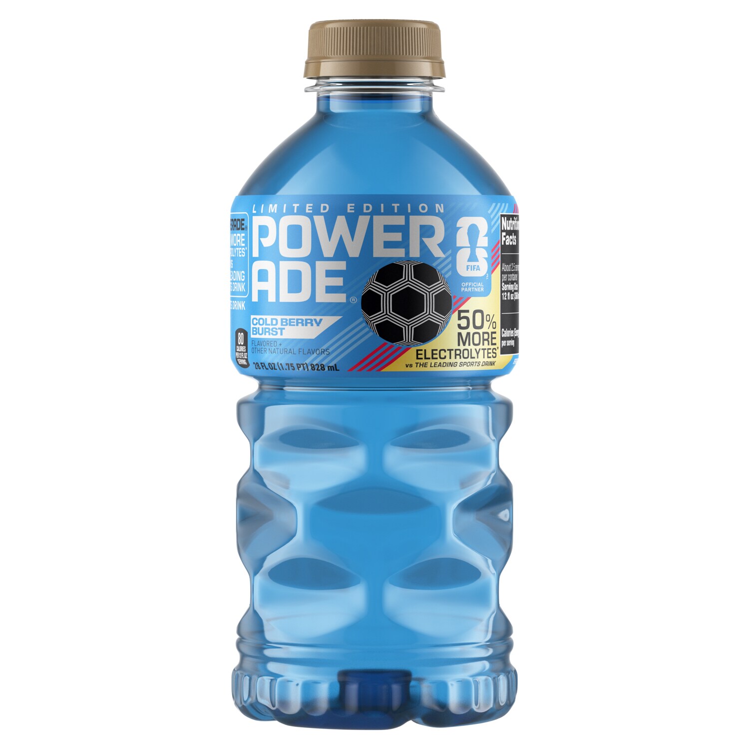 Powerade Sports Drink, Cold Berry Burst, Plastic Bottle