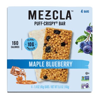 Mezcla Puff-Crispy Bar, Maple Blueberry