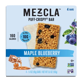 Mezcla Puff-Crispy Bar, Maple Blueberry