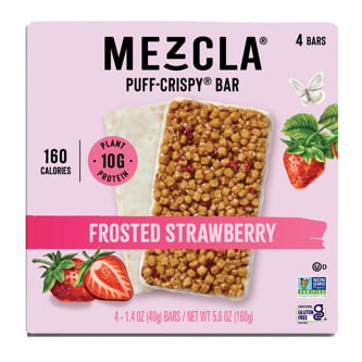 Mezcla Puff-Crispy Bar, Frosted Strawberry