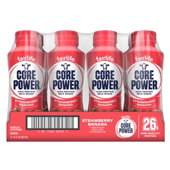 Core Power High Protein Milk Shake, Strawberry Banana, Plastic Bottles