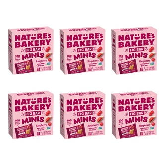 Nature's Bakery Fig Mini Bars, Raspberry, Case