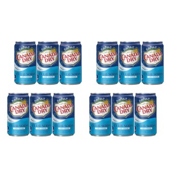 Canada Dry Low Sodium Club Soda, Mini Cans, Case