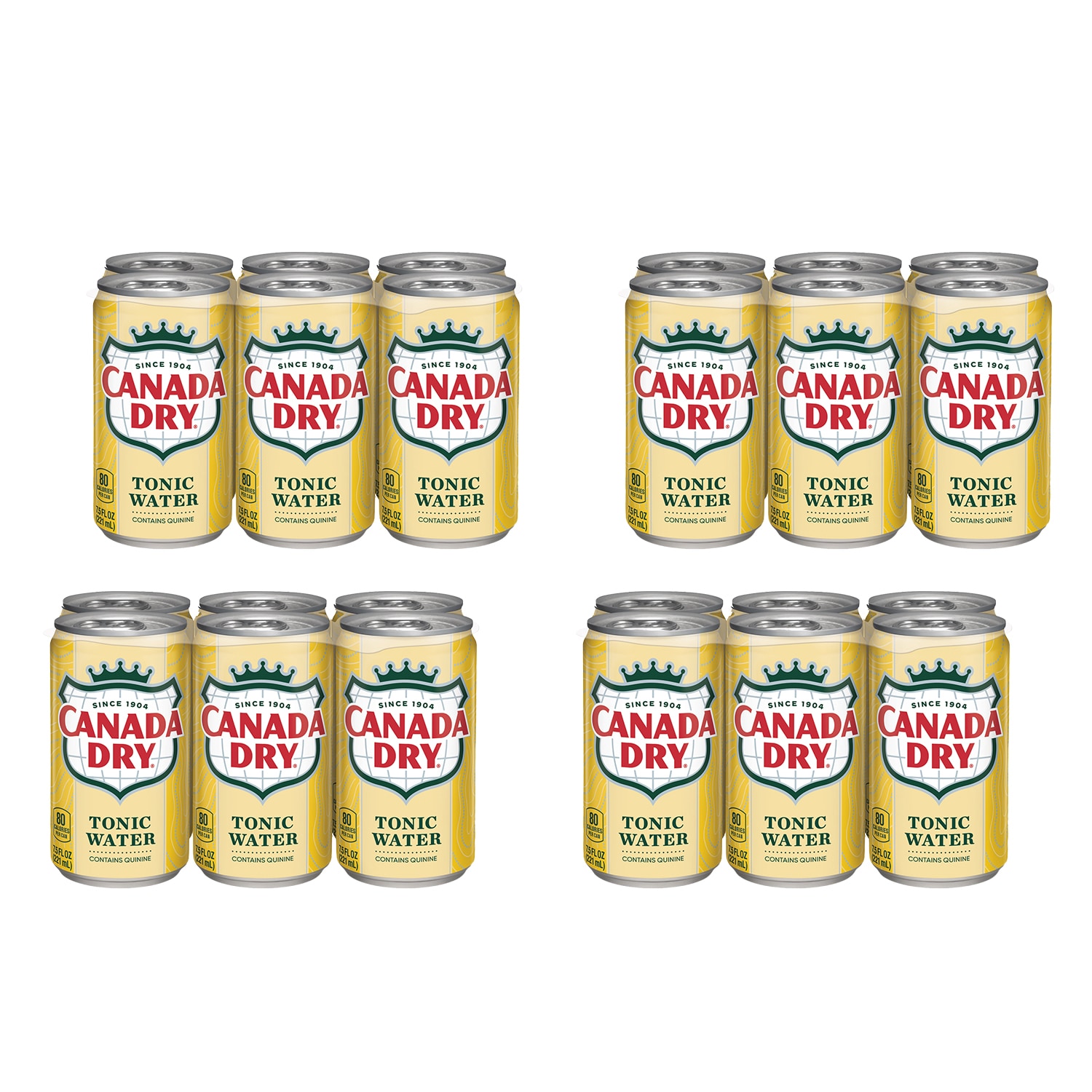 Canada Dry Tonic Water, Mini Cans, Case