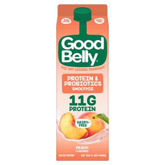 Goodbelly Protein & Probiotic Smoothie, Peach