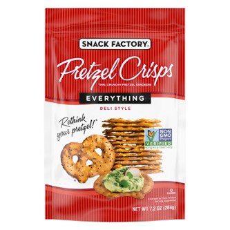 Snack Factory Pretzel Crisps, Everything Crisps