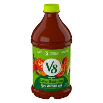V8 Low Sodium Vegetable Juice, Plastic Bottle