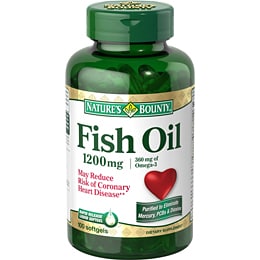 Nature's Bounty Fish Oil Omega 3 and 6 Softgels, 1200mg