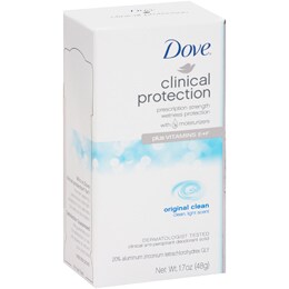 Dove Clinical Protection Solid Antiperspirant and Deodorant, Original Clean