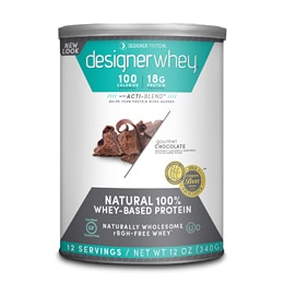 Designer Whey Protein Powder, Gourmet Chocolate