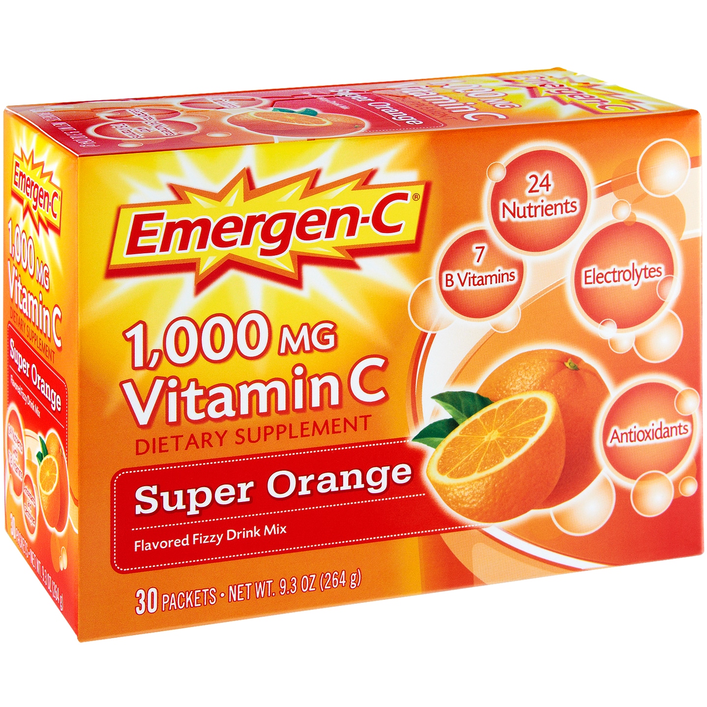 Emergen-C 1,000 Mg Vitamin C Dietary Supplement, Super Orange