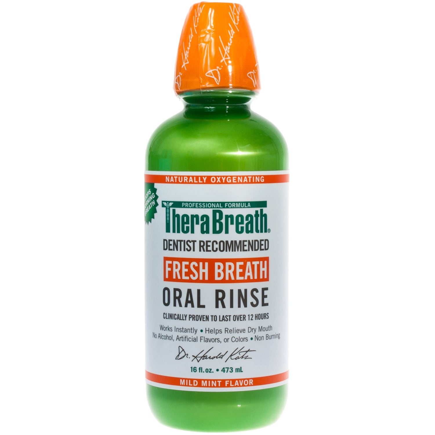 TheraBreath Fresh Breath Oral Rinse, Mild Mint Flavor