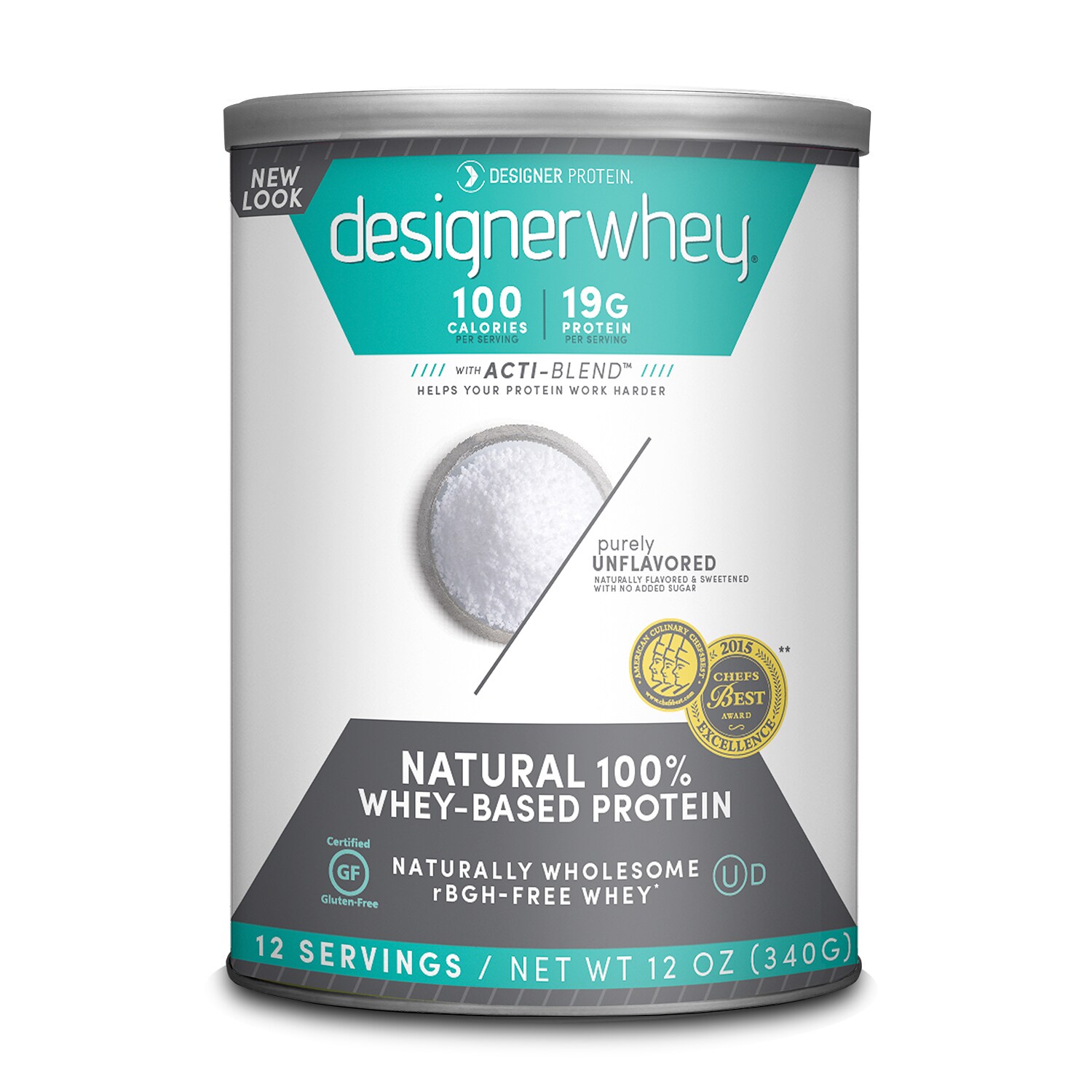 Designer Whey Protein Powder, Plain and Simple