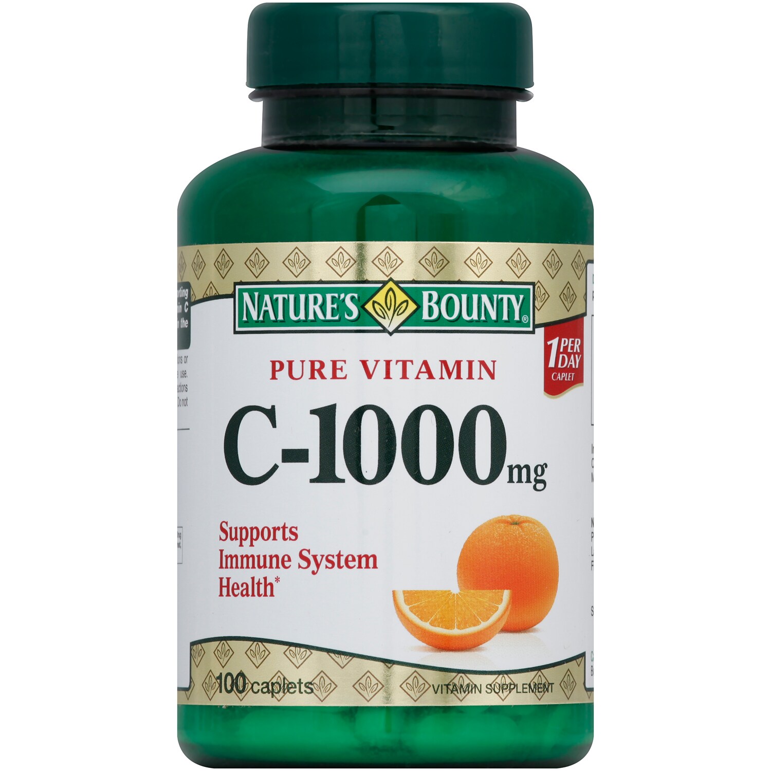 Nature's Bounty Pure Vitamin C Caplets, 1000mg