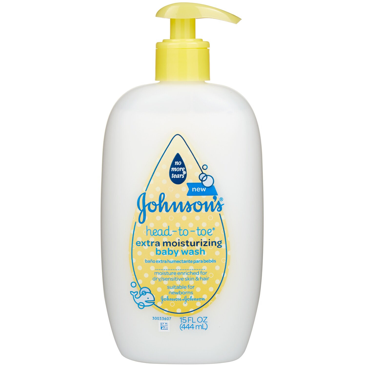 johnson's head to toe extra moisturizing baby wash