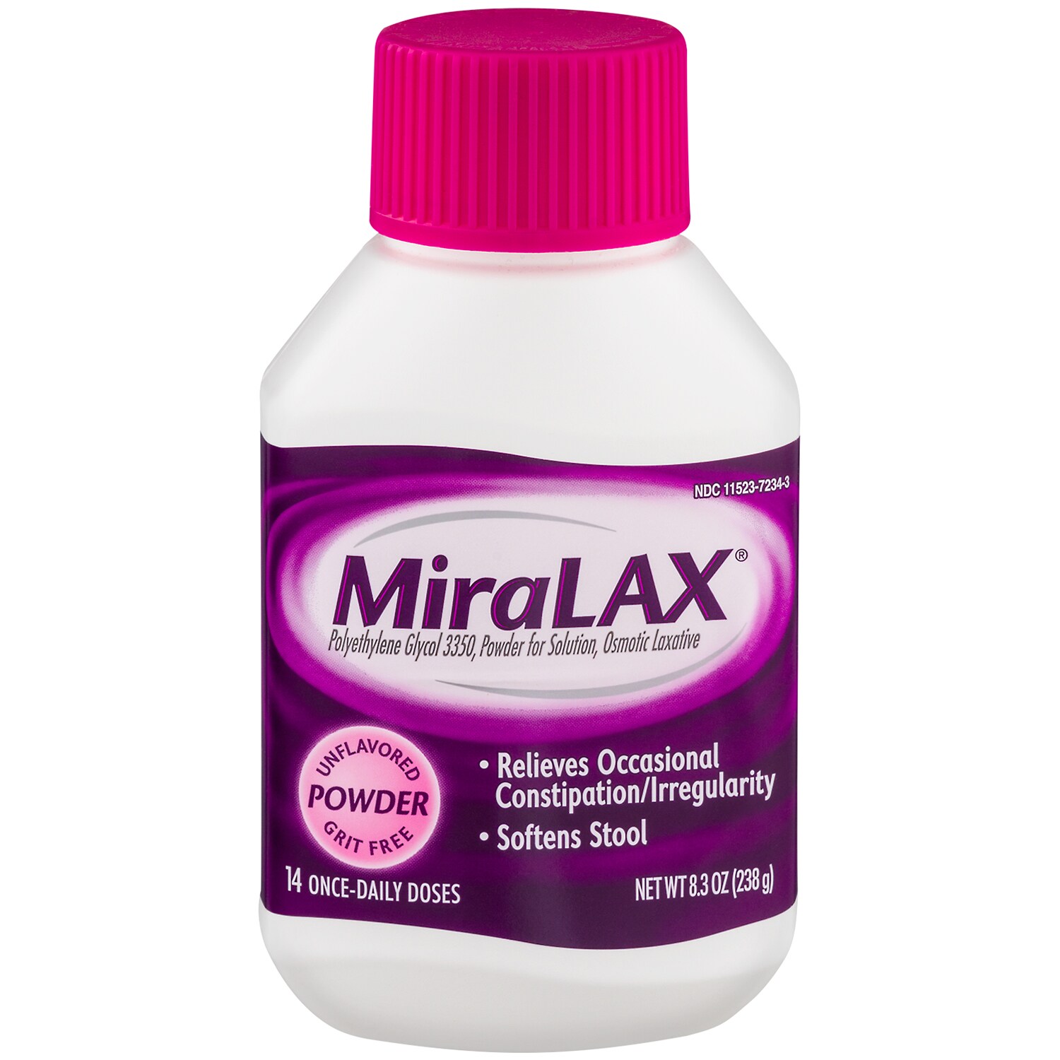 Miralax Powdered Laxative Solution, 14 Doses