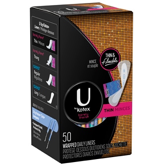 Kotex U by Kotex Barely There Daily Liners, Thin 
