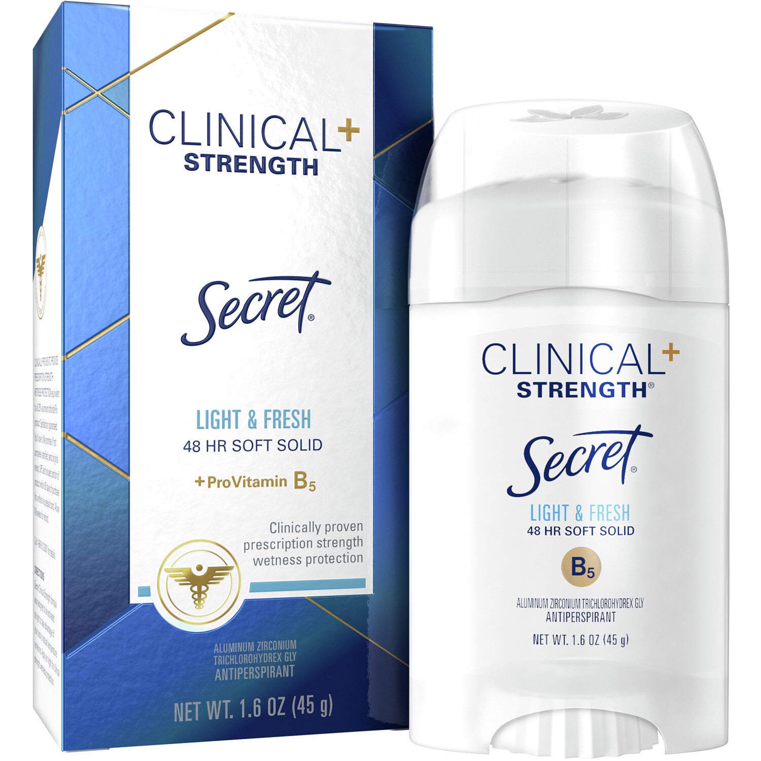 Secret Clinical Antiperspirant, Light and Fresh