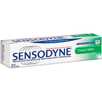 Sensodyne Maximum Strength with Fluoride Toothpaste, Fresh Mint