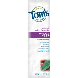 Tom's of Maine Whole Care Fluoride Toothpaste, Wintermint