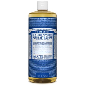 Dr. Bronner's Magic Soaps, 18-In-1 Peppermint Pure-Castile Liquid Soap