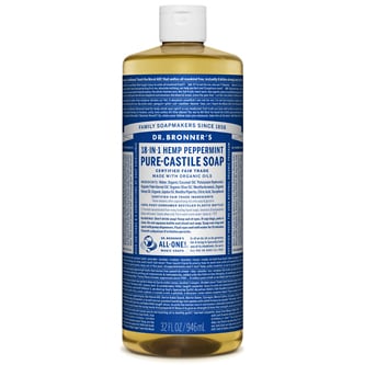 Dr. Bronner's Magic Soaps, 18-In-1 Peppermint Pure-Castile Liquid Soap