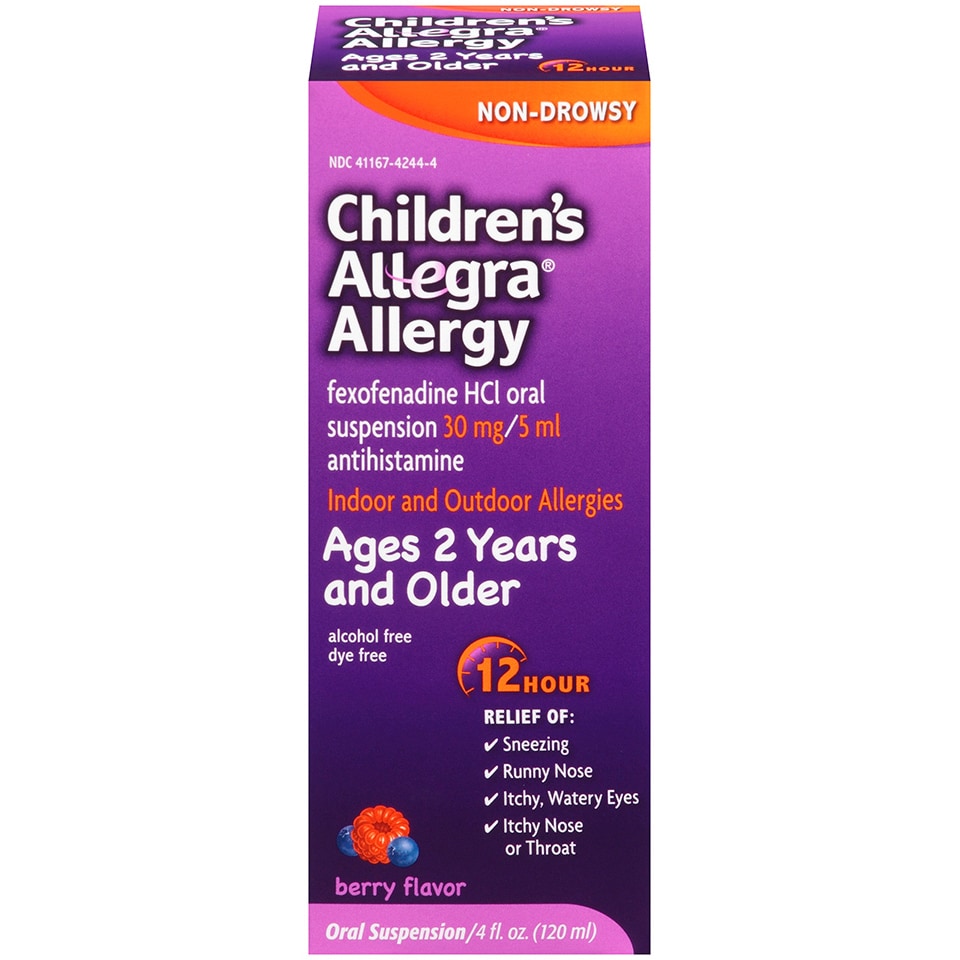Allegra Children's Oral Suspension, Berry Flavor