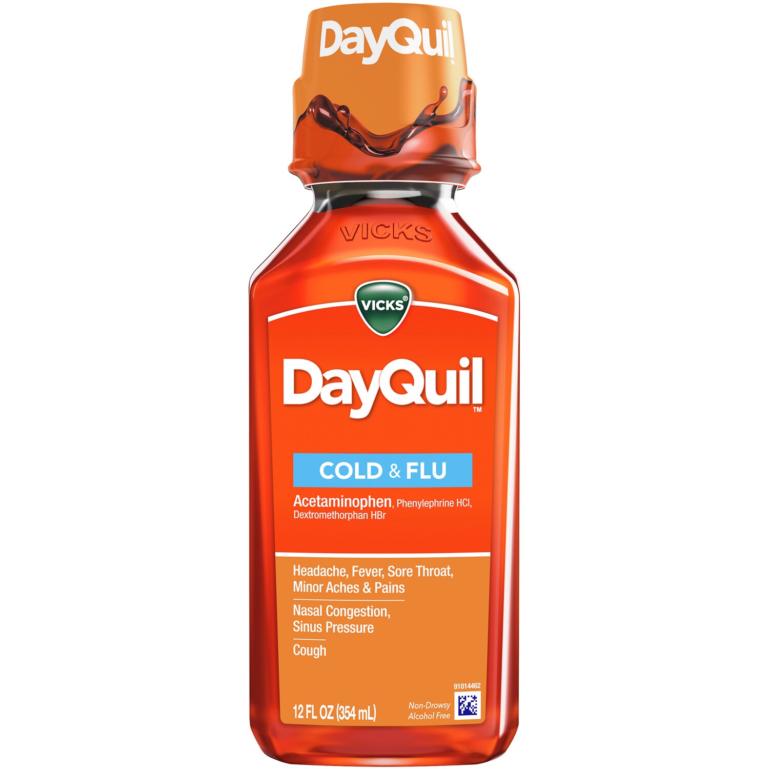 Vicks Dayquil Cold and Flu Relief Liquid Medicine