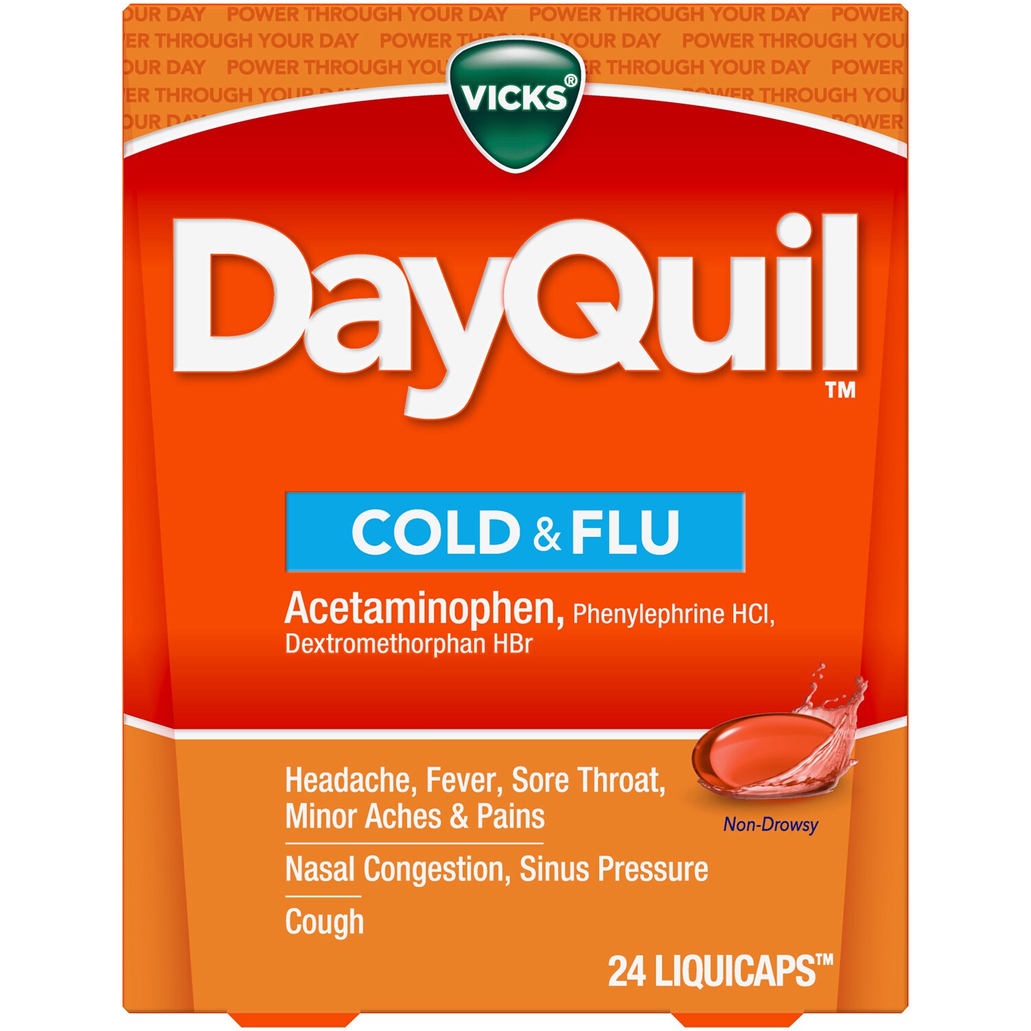 Vicks Dayquil Cold and Flu Relief Liquicaps