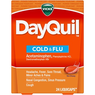 Vicks Dayquil Cold and Flu Relief Liquicaps