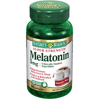 Nature's Bounty Super Strength Melatonin Softgels, 5mg