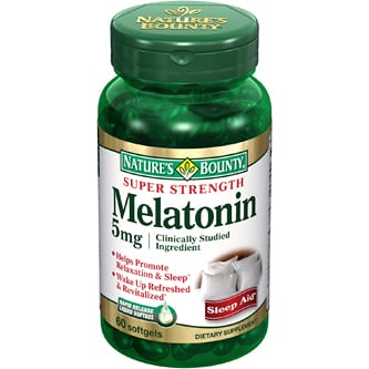 Nature's Bounty Super Strength Melatonin Softgels, 5mg