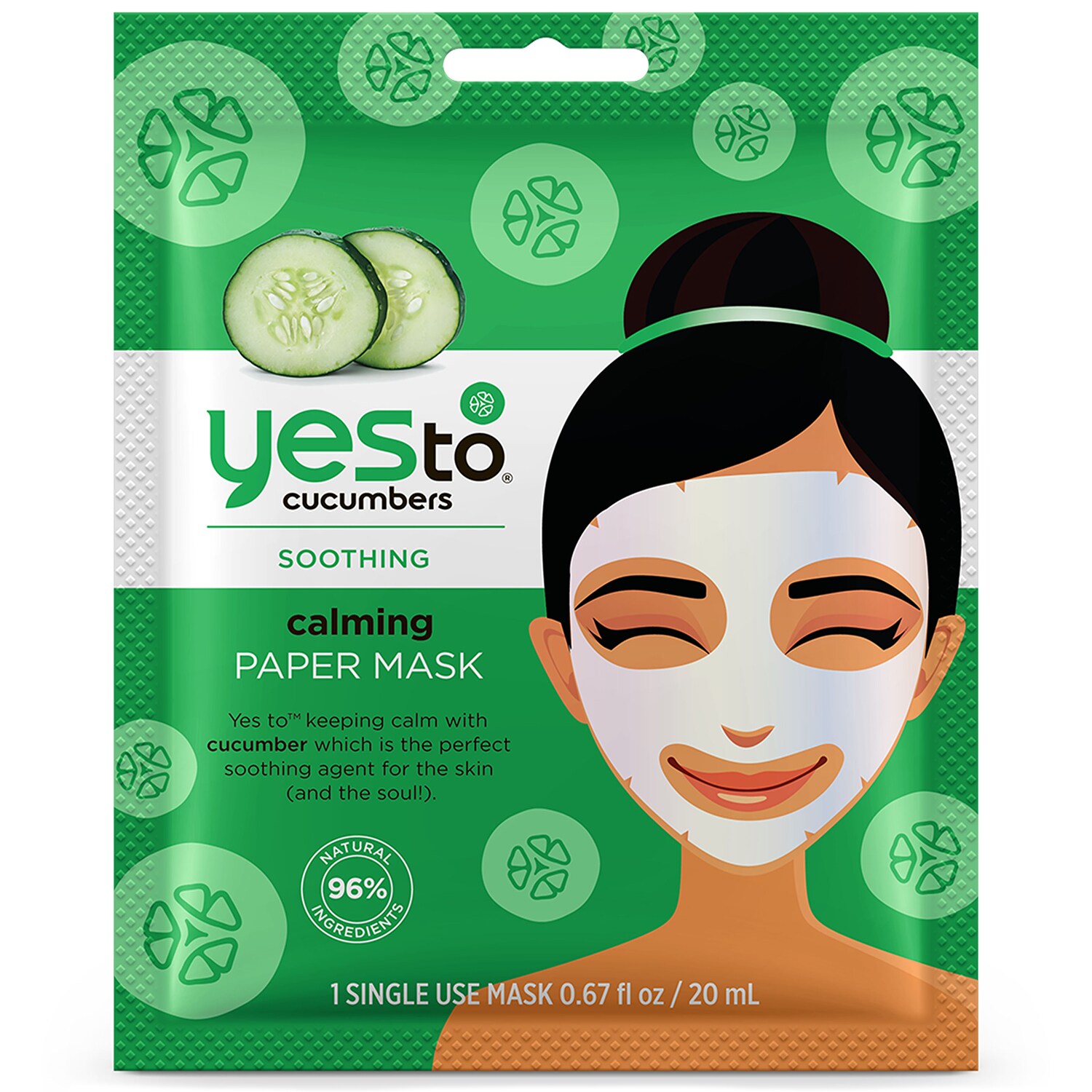 Yes To Cucumbers Calming Paper Mask