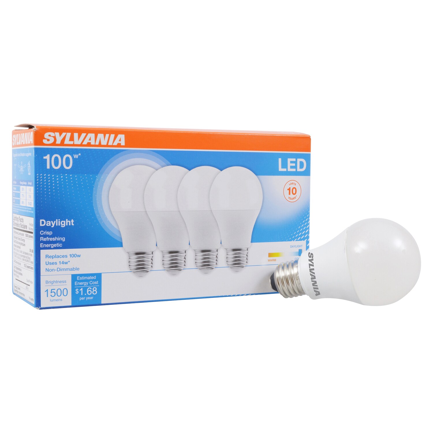 Sylvania LED Daylight Light Bulbs, 100W