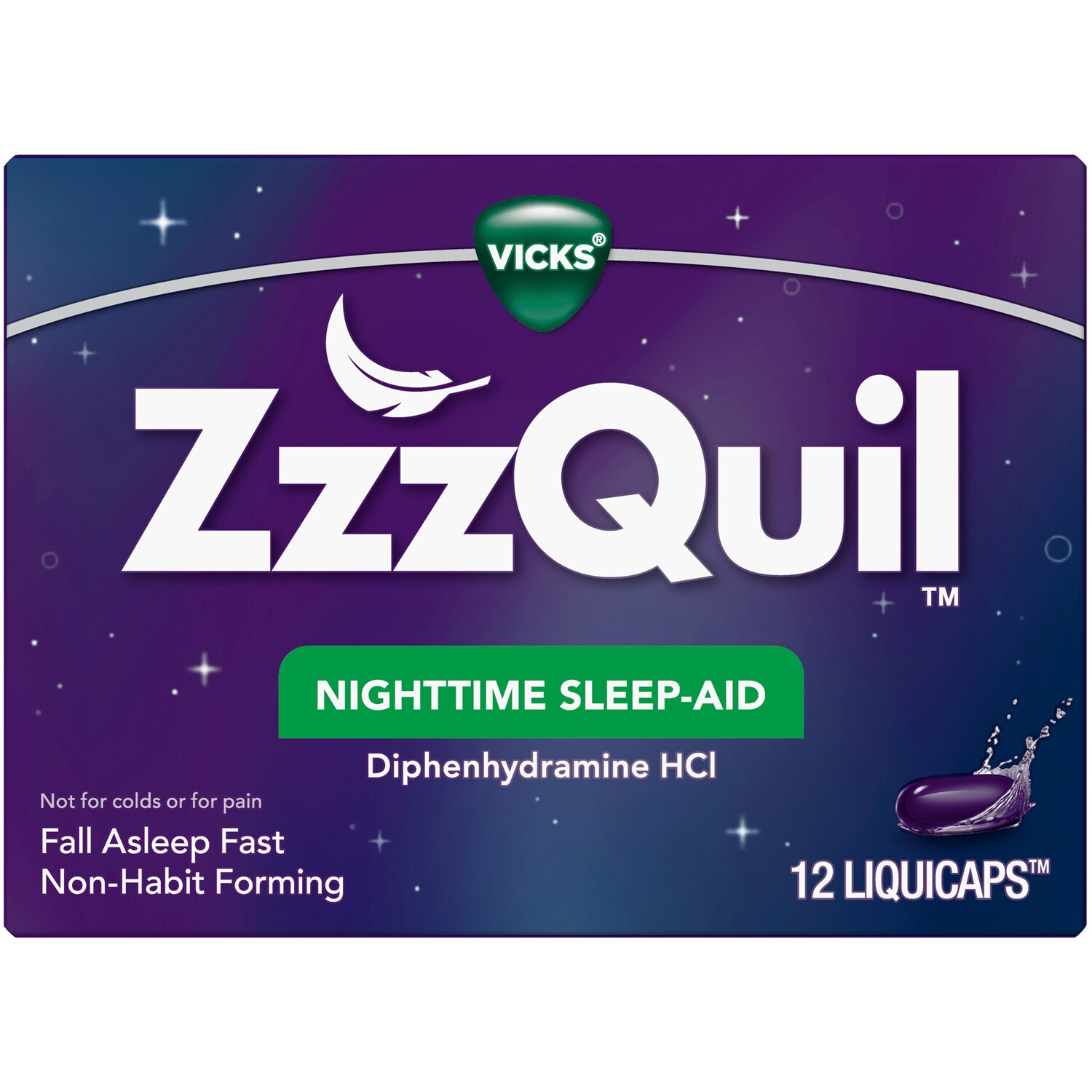 Vicks ZzzQuil LiquiCaps Nighttime Sleep-Aid