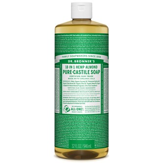Dr. Bronner's Magic Soaps, 18-In-1 Hemp Almond Pure-Castile Liquid Soap