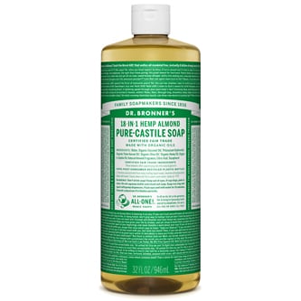 Dr. Bronner's Magic Soaps, 18-In-1 Hemp Almond Pure-Castile Liquid Soap