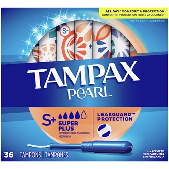 Order Tampax Pearl Plastic Tampons Super Plus Unscented Fast